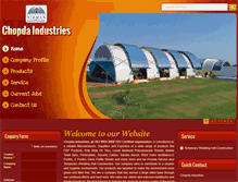 Tablet Screenshot of chopdaindustries.com